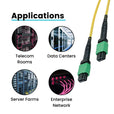 MTP® to MTP® Female OS2 12 Fiber Type A | SM OFNP