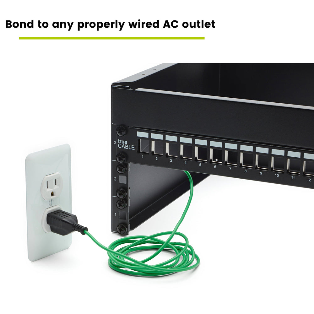 Wire Path Panel Shielded Ethernet Patch Panel Bond & Ground Extension Wire Adapter