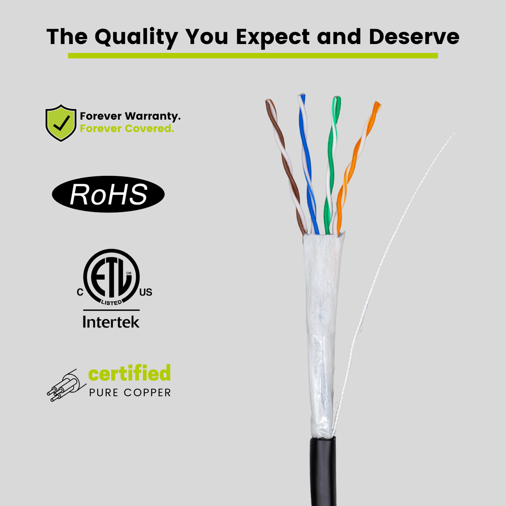 Cat5e Direct Burial Ethernet Cable｜Unshielded