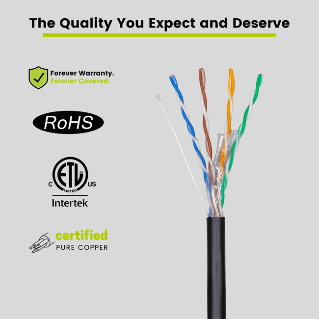 Cat5e Outdoor Ethernet Cable｜Unshielded