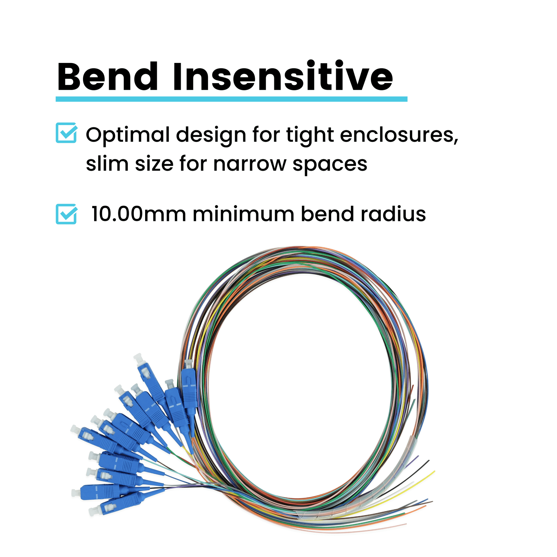 12 Fiber SC UPC Pigtail OS2 | SM LSZH