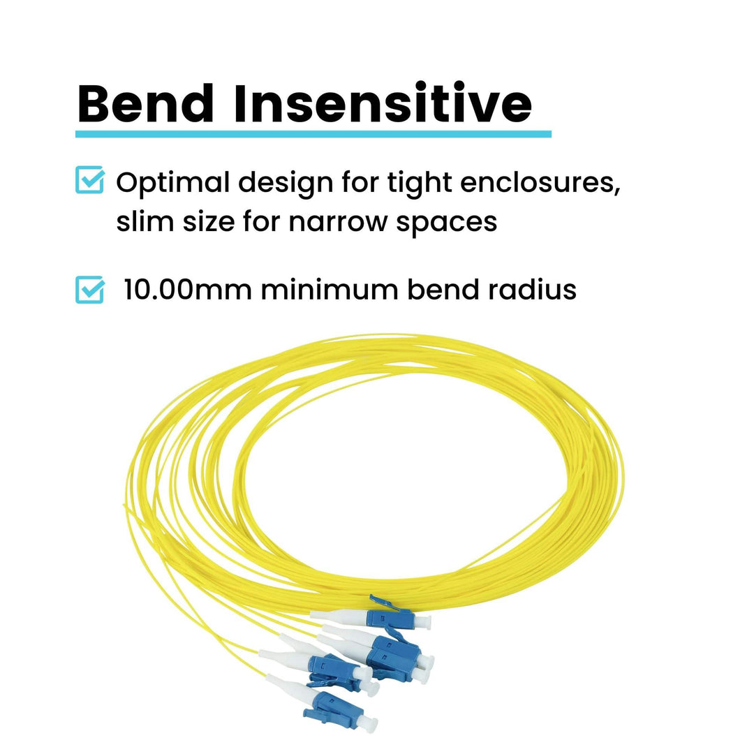 LC UPC Simplex Fiber Pigtail OS2 | SM LSZH - 6 PACK