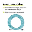 MTP® to MTP® Female OM3 12 Fiber Type B | MM OFNP