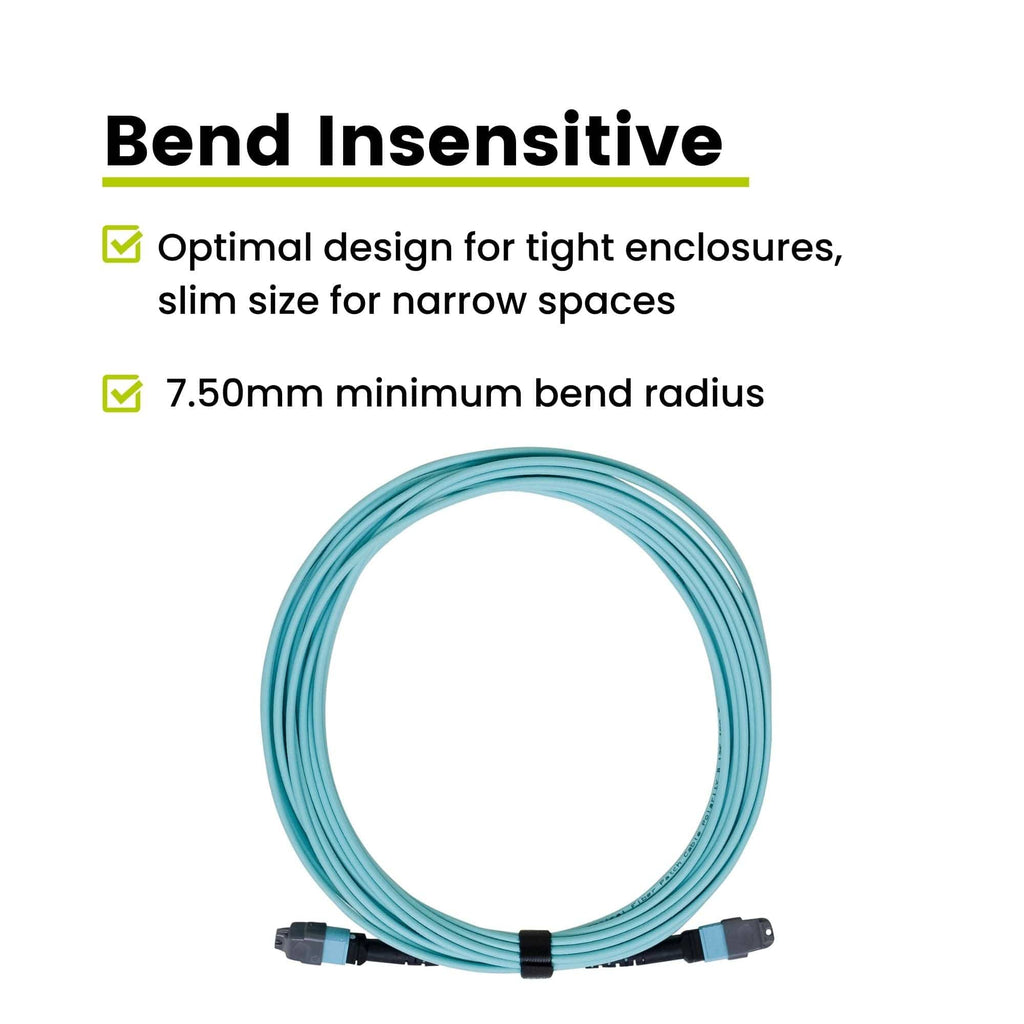 MTP® to MTP® Female OM3 12 Fiber Type B | MM OFNP