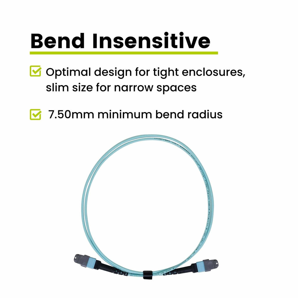 MTP® to MTP® Female OM3 12 Fiber Type B | MM OFNP