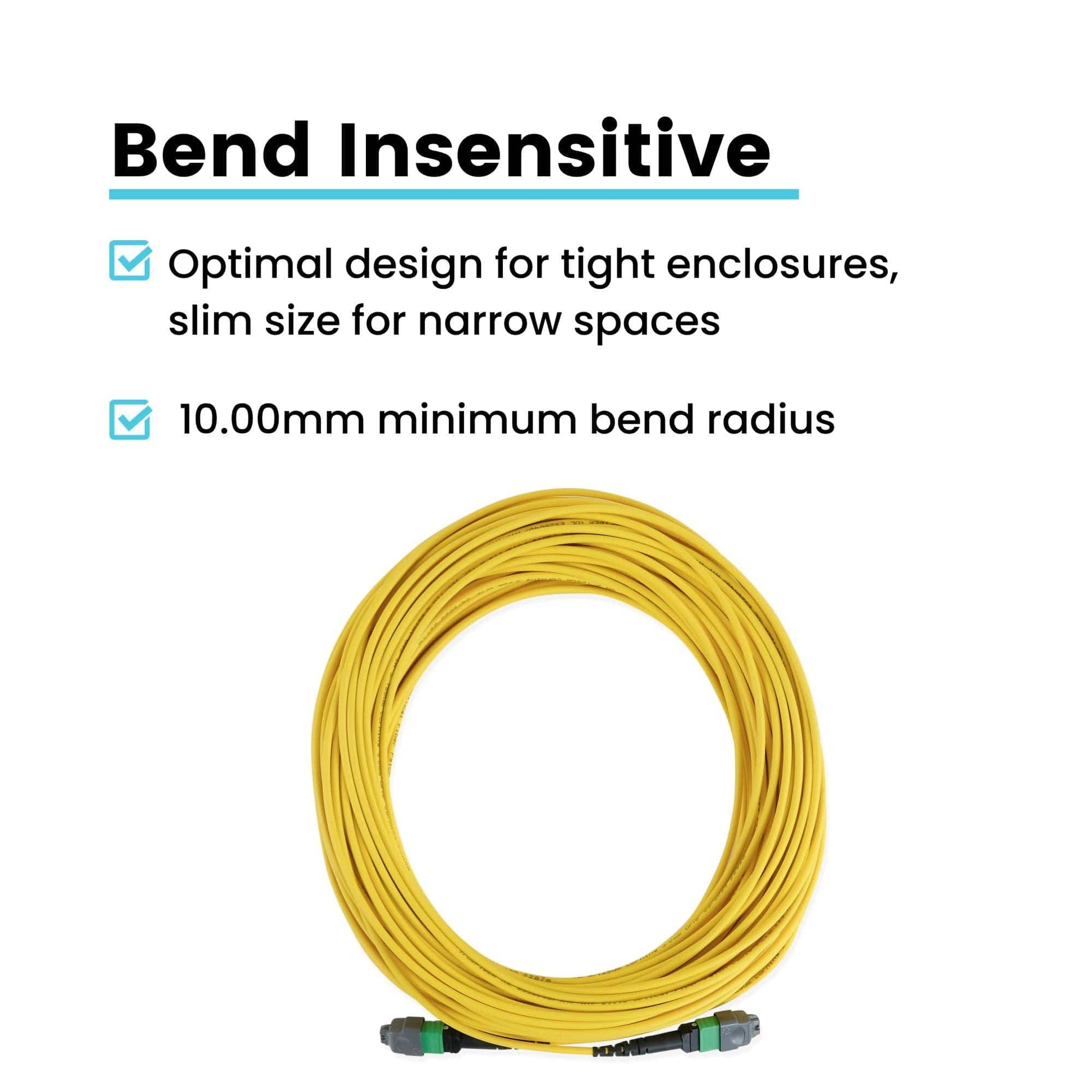 MTP® to MTP® Female OS2 12 Fiber Type A | SM OFNP