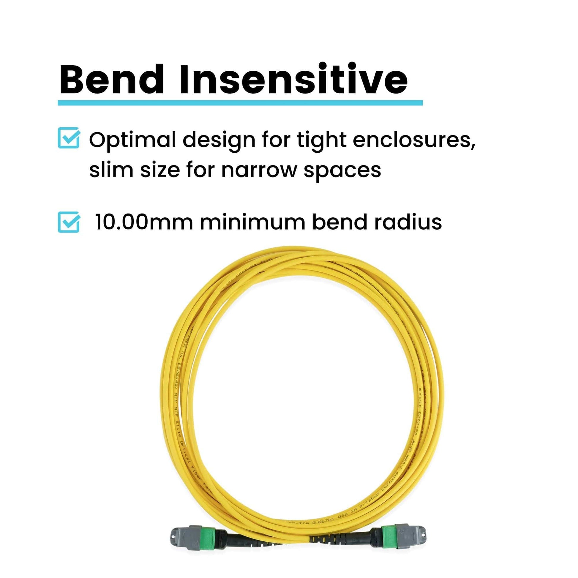 MTP® to MTP® Female OS2 12 Fiber Type A | SM OFNP