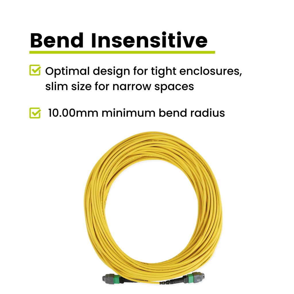 MTP® to MTP® Female OS2 12 Fiber Type A | SM OFNP