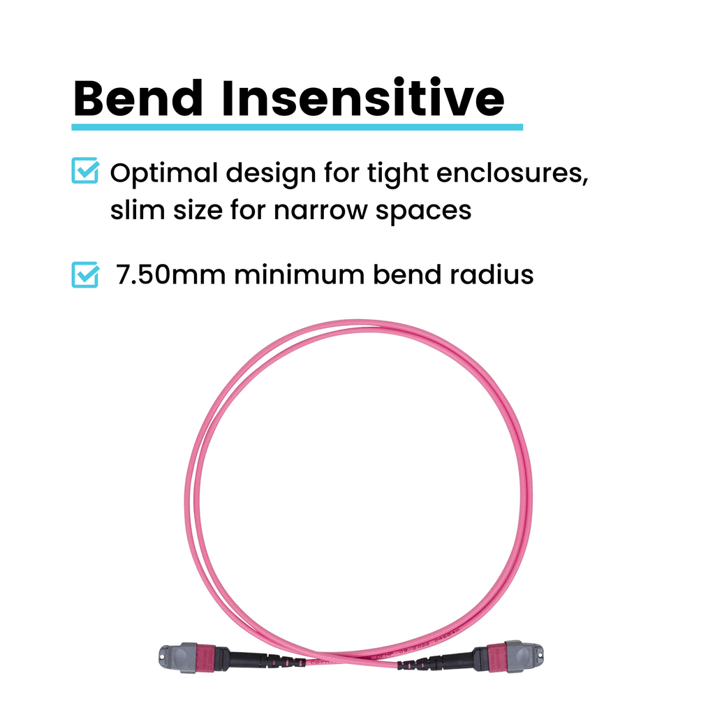 MTP® to MTP® Female OM4 12 Fiber Type B | MM OFNP