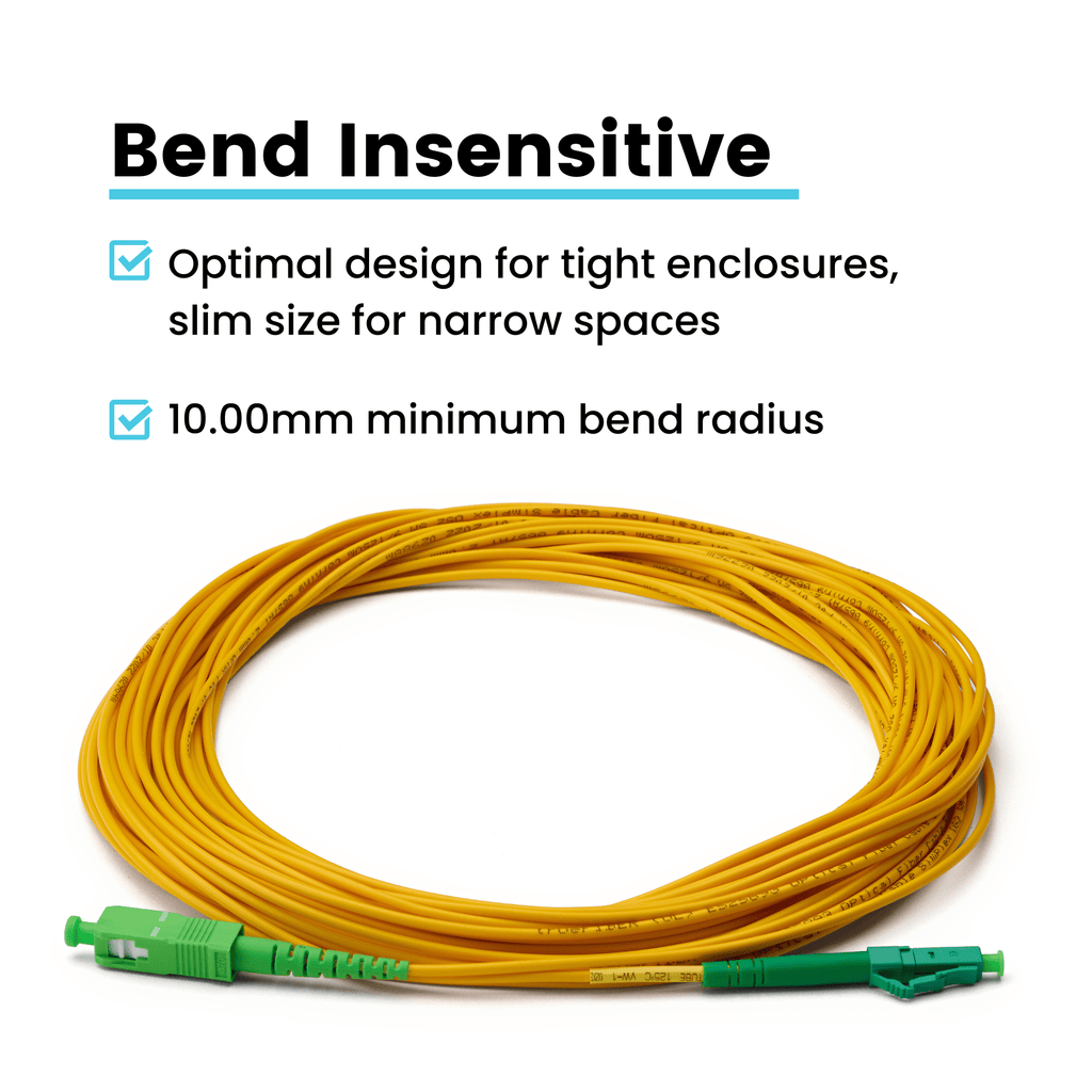 LC to SC APC Simplex OS2 | SM OFNR