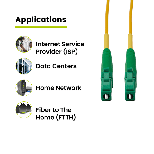 LC to LC APC Simplex OS2 | SM OFNR