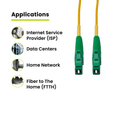 LC to LC APC Simplex OS2 | SM OFNR