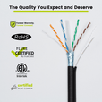 Cat6 Outdoor Ethernet Cable W/Messenger｜Shielded