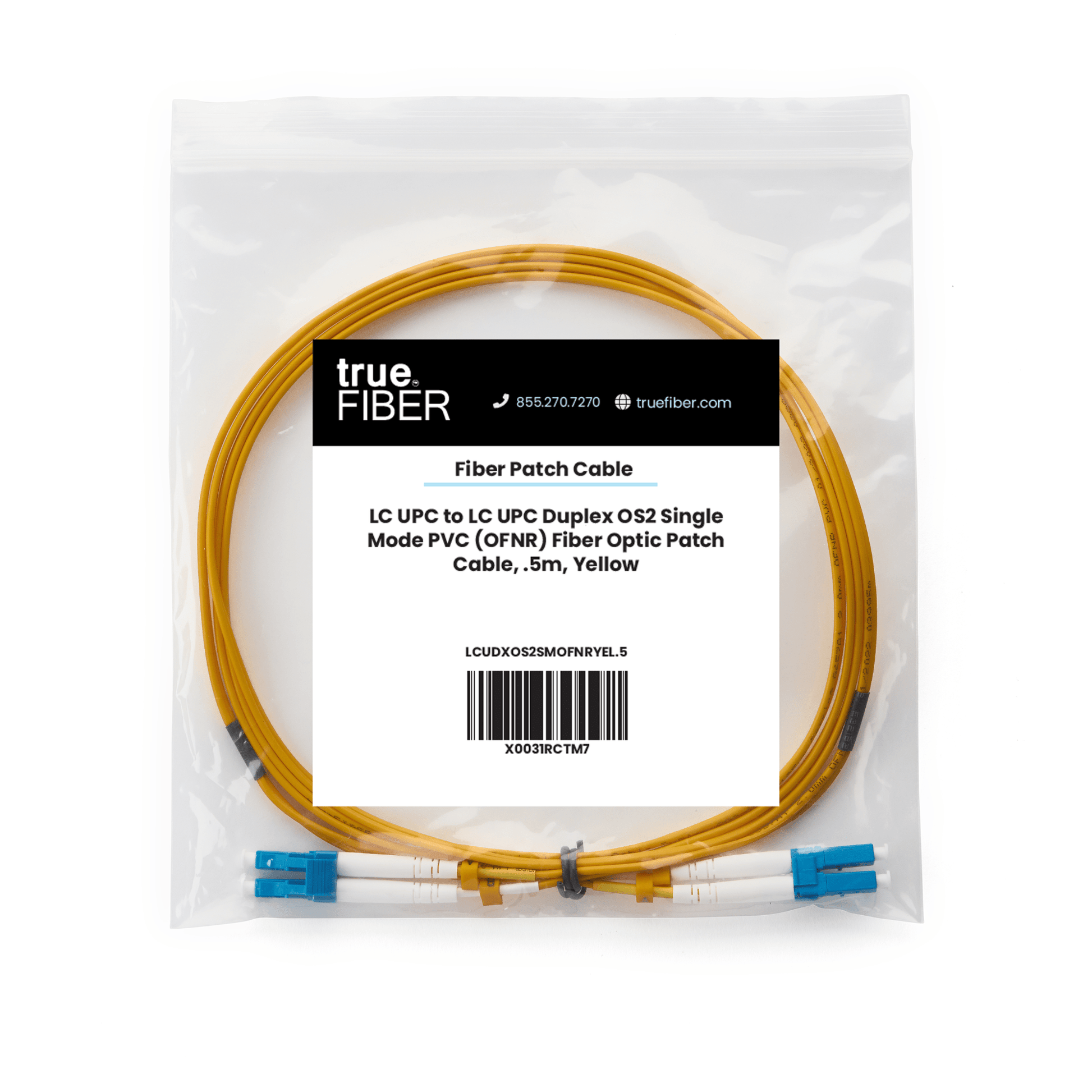 LC to LC UPC Duplex OS2 | SM OFNR