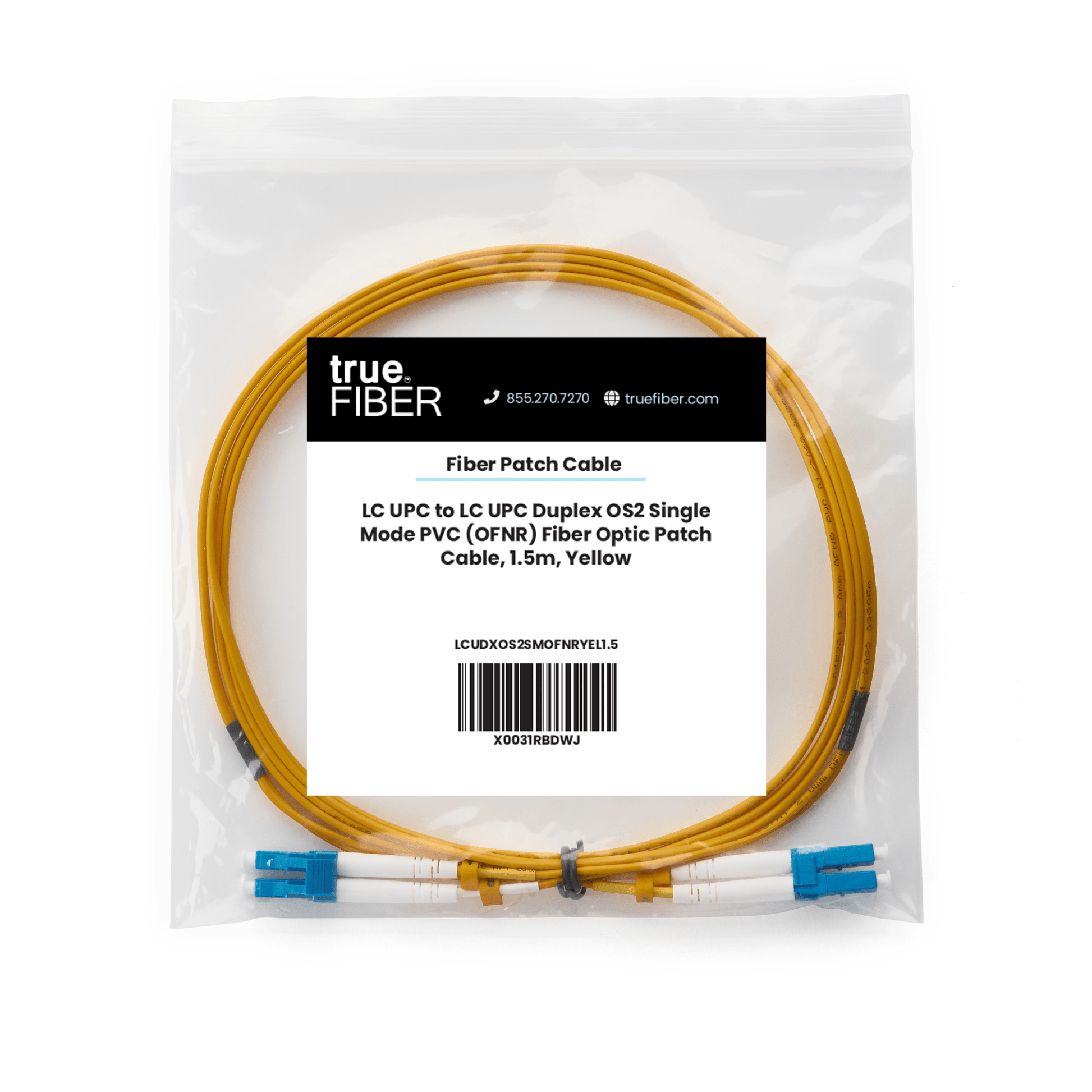 LC to LC UPC Duplex OS2 | SM OFNR