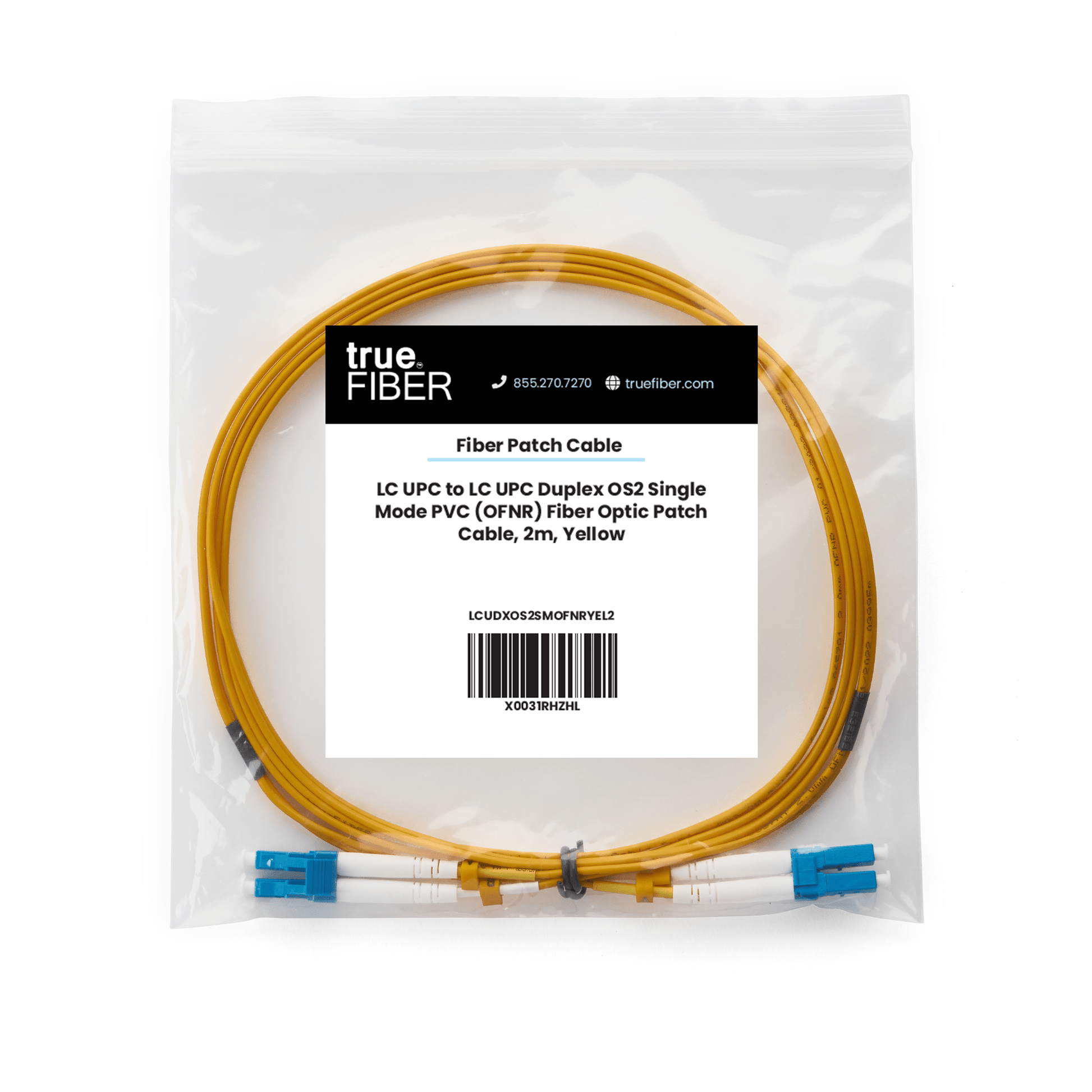 LC to LC UPC Duplex OS2 | SM OFNR