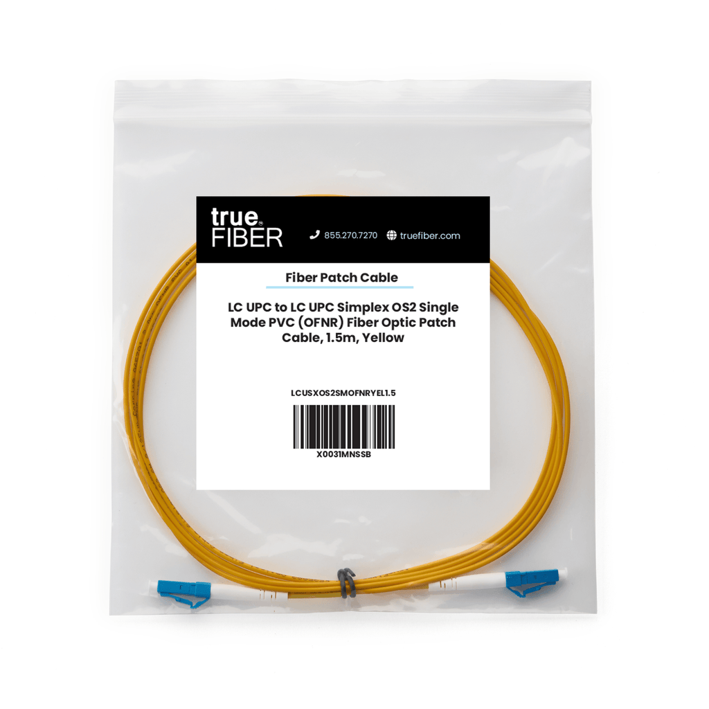 LC to LC UPC Simplex OS2 | SM OFNR