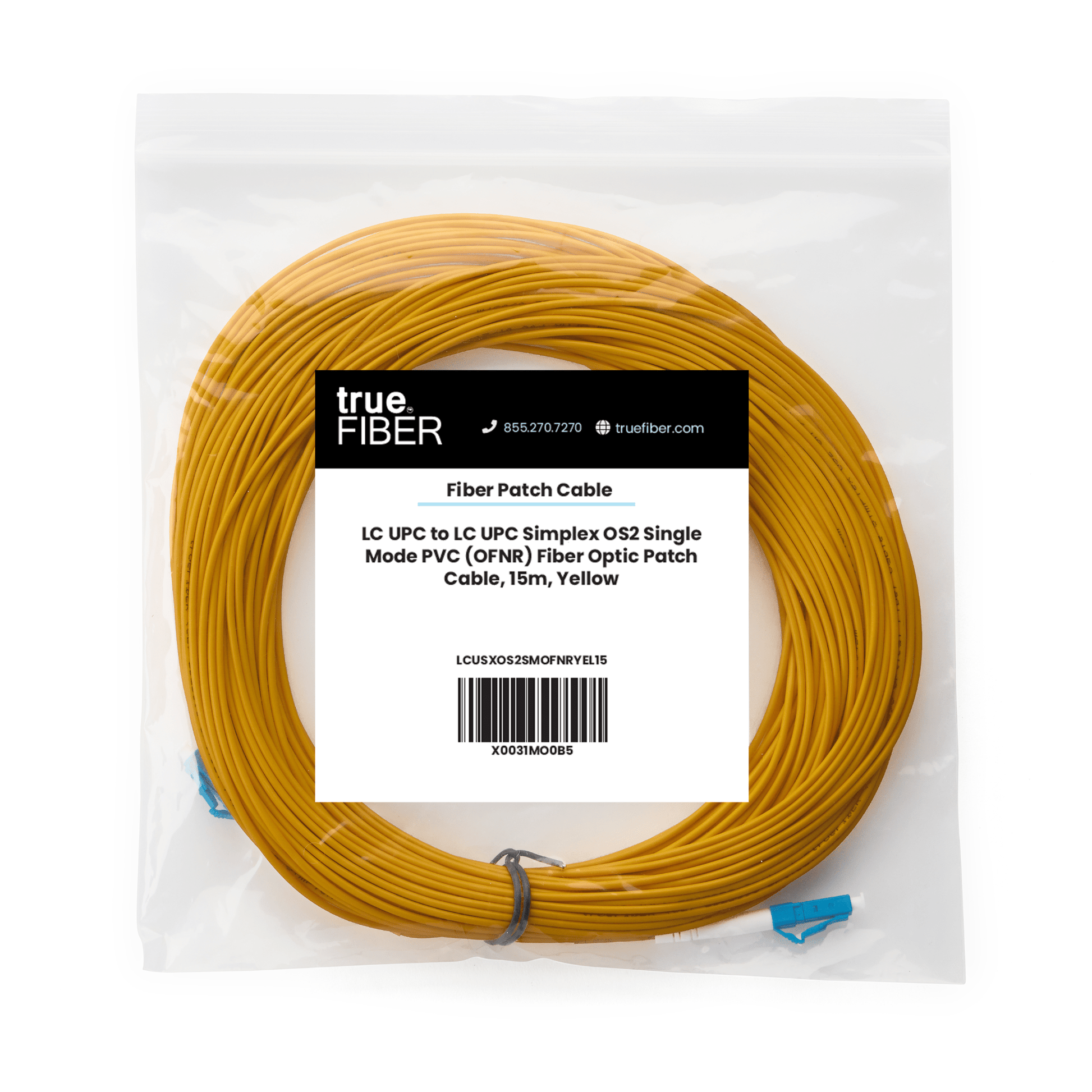 LC to LC UPC Simplex OS2 | SM OFNR