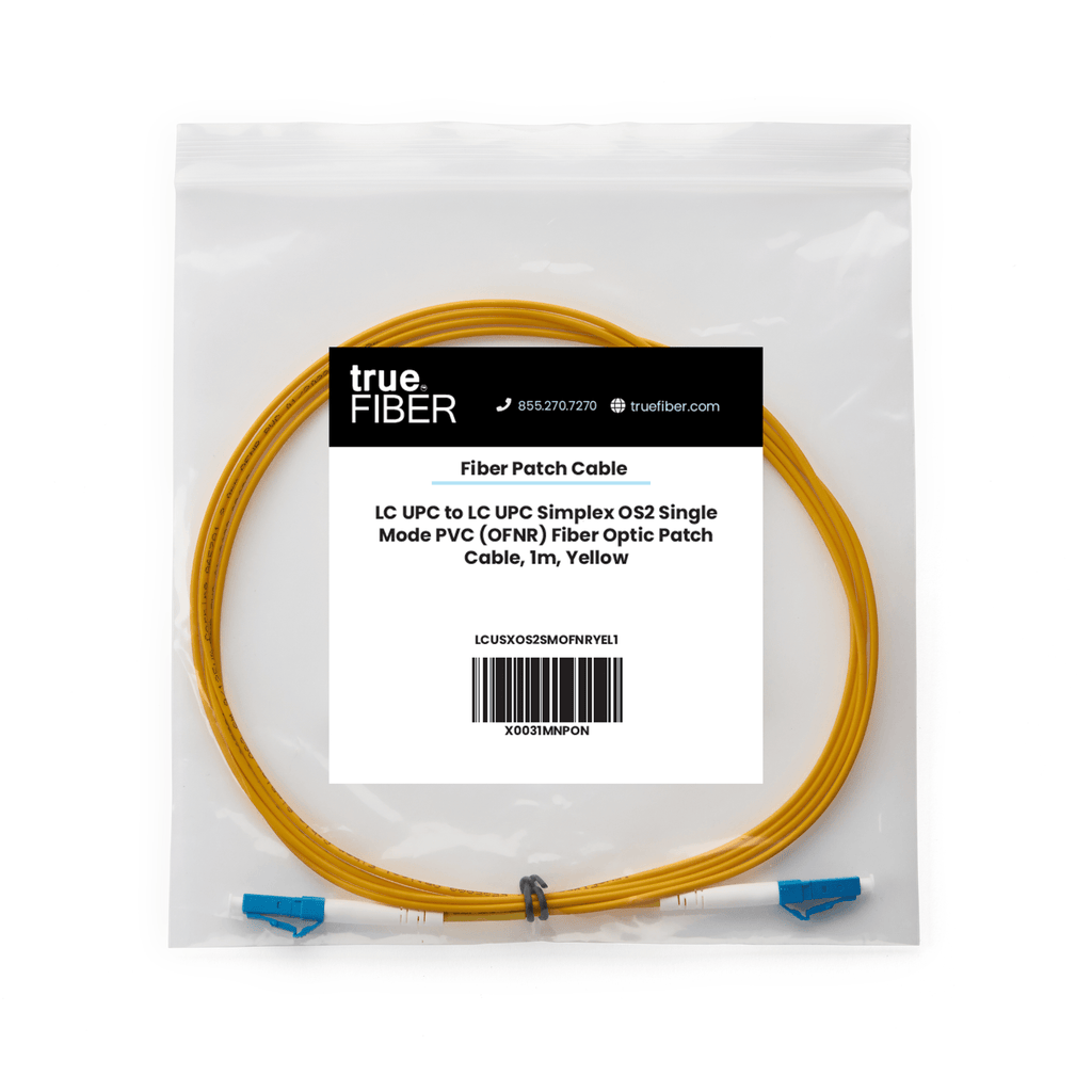 LC to LC UPC Simplex OS2 | SM OFNR