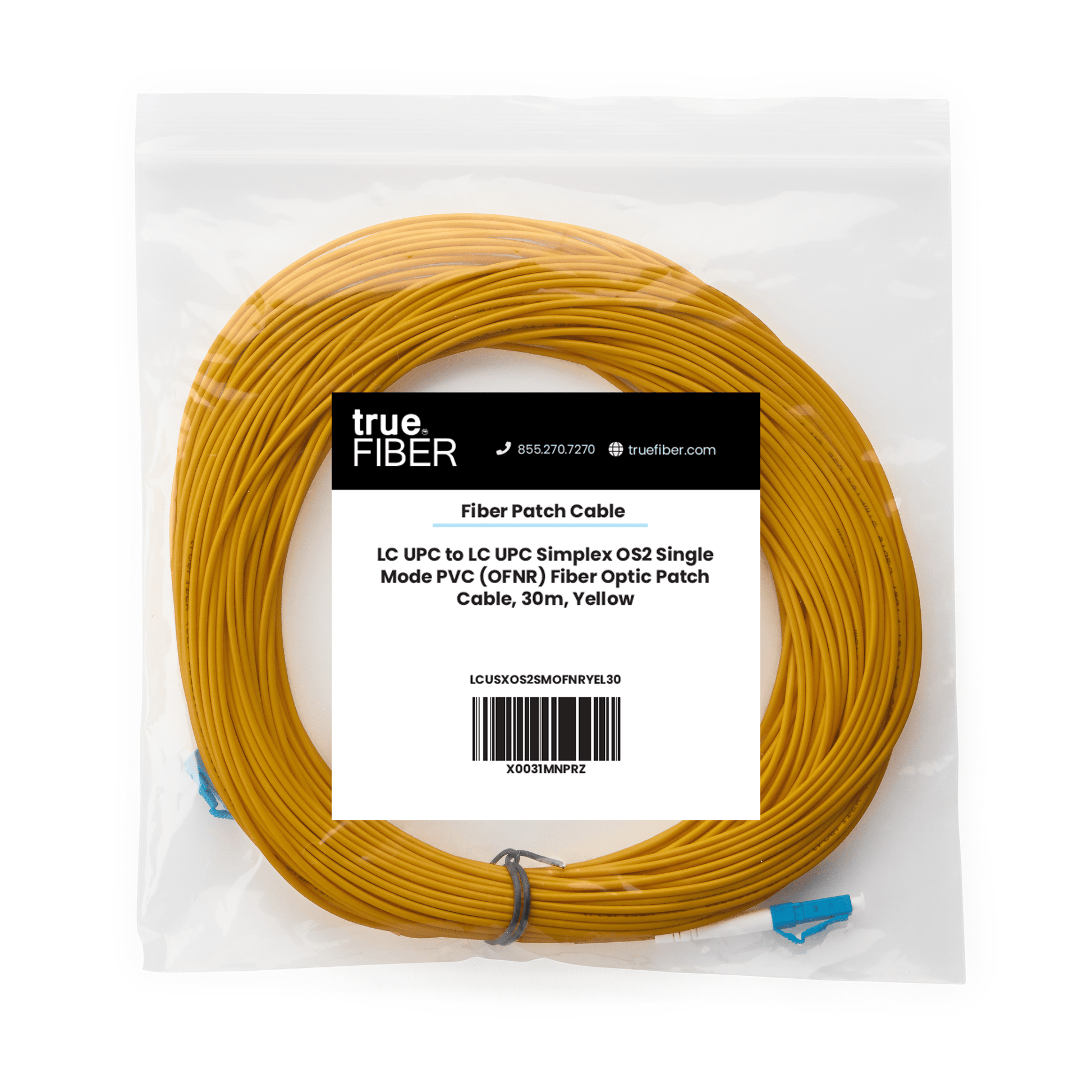 LC to LC UPC Simplex OS2 | SM OFNR