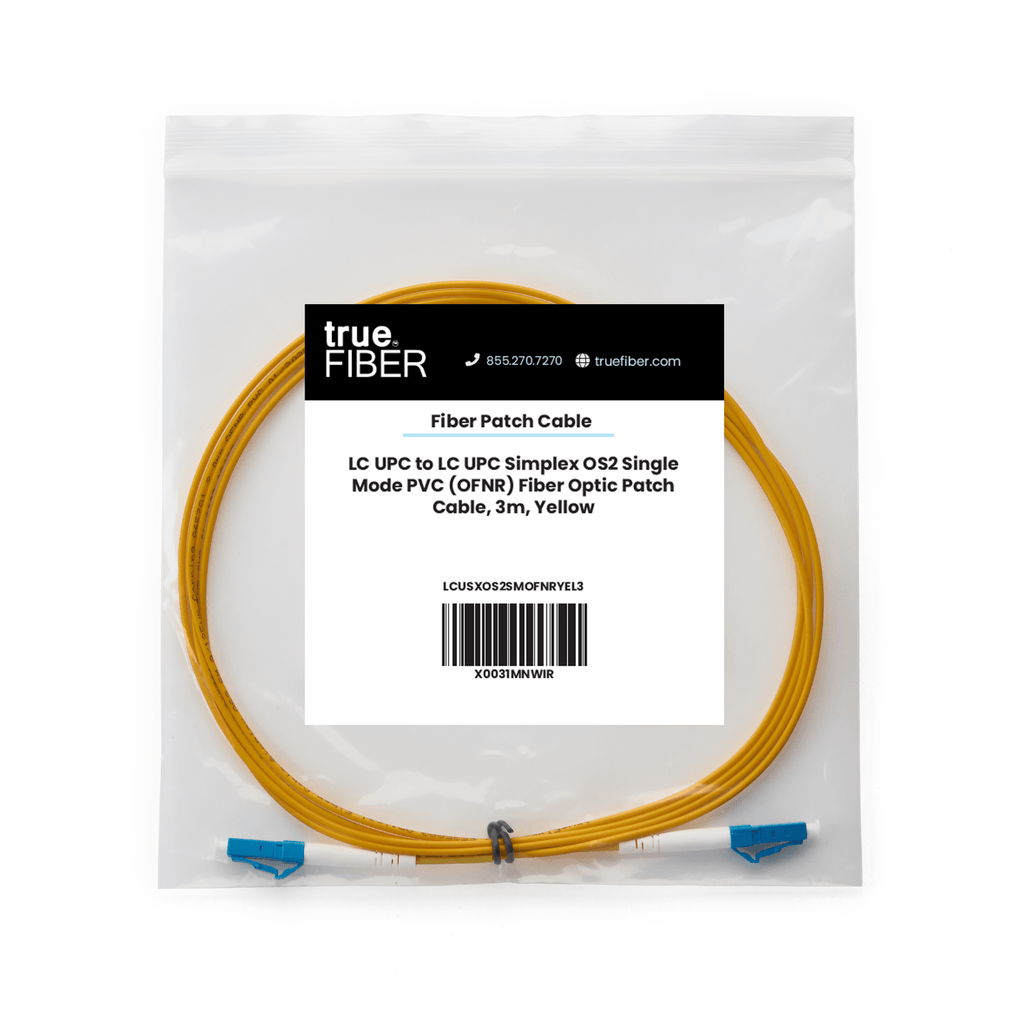 LC to LC UPC Simplex OS2 | SM OFNR