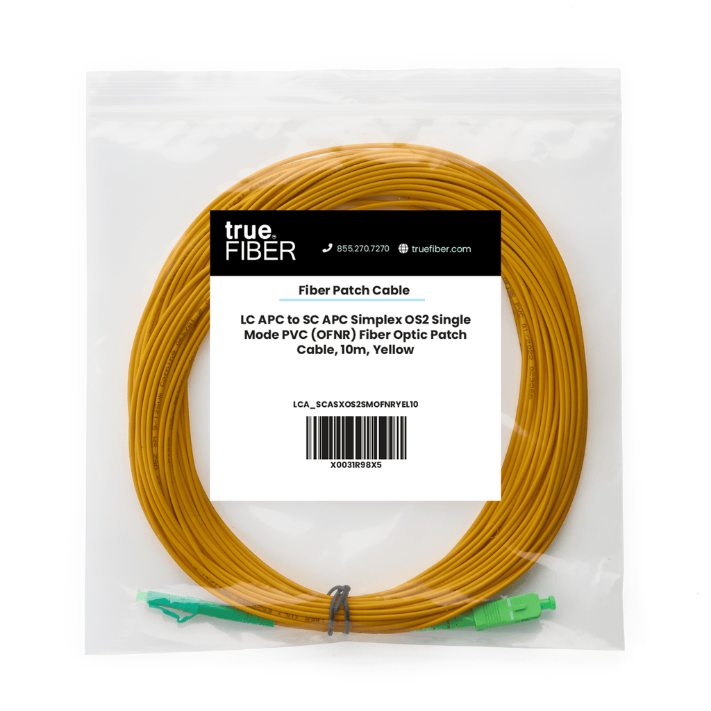 LC to SC APC Simplex OS2 | SM OFNR