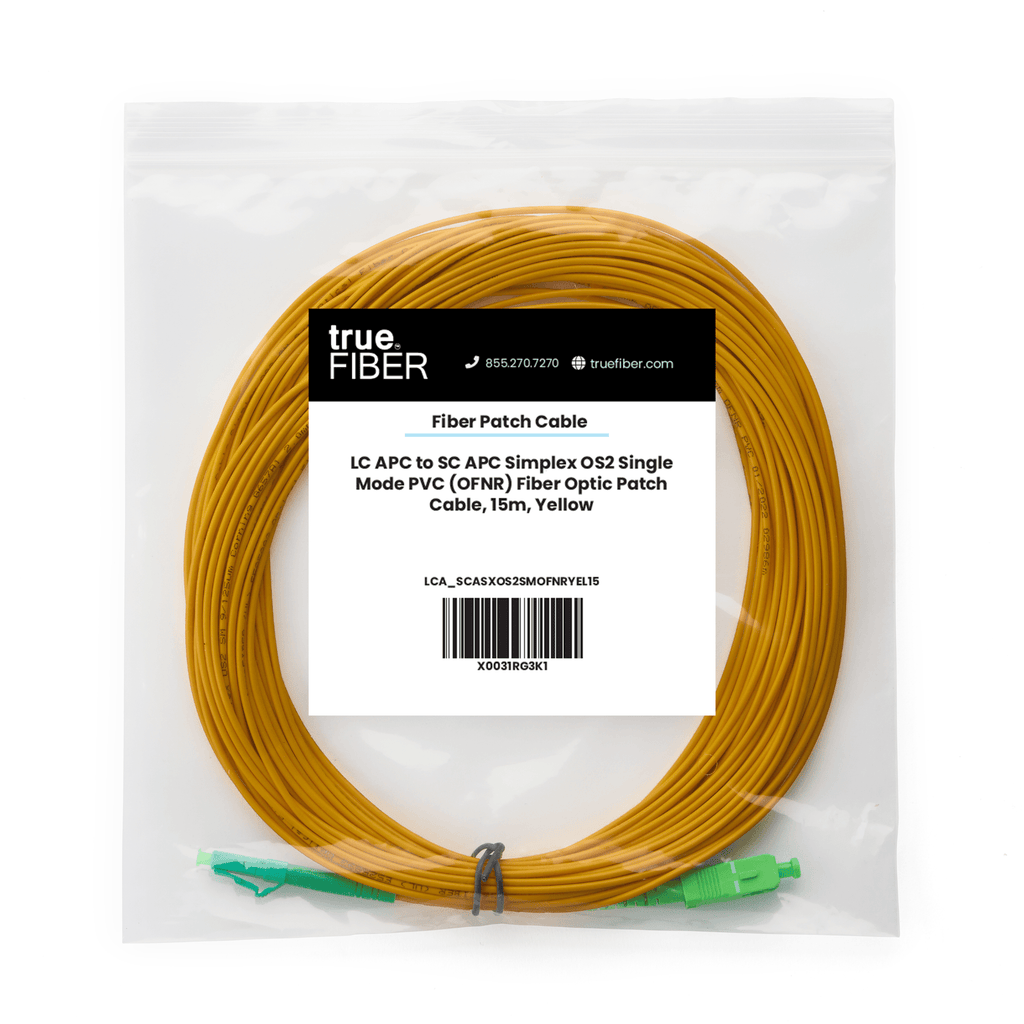 LC to SC APC Simplex OS2 | SM OFNR