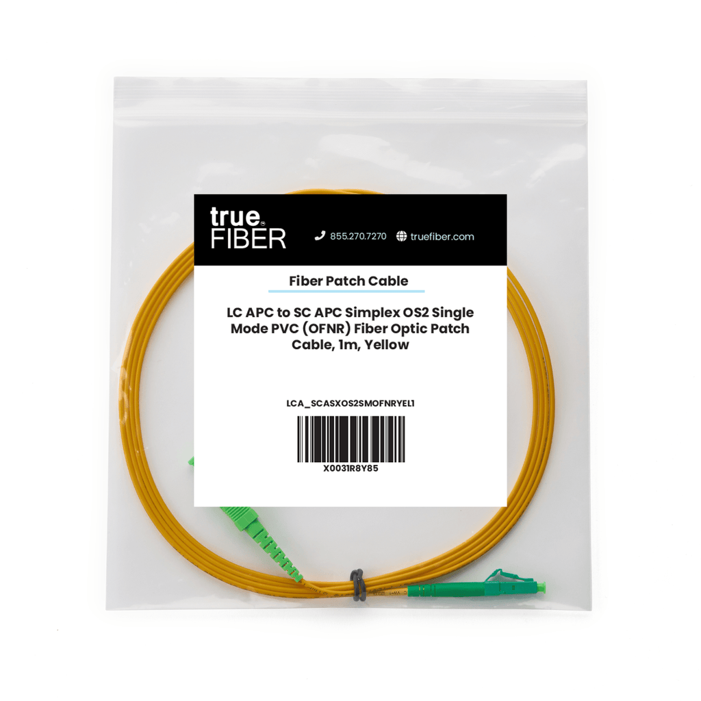 LC to SC APC Simplex OS2 | SM OFNR