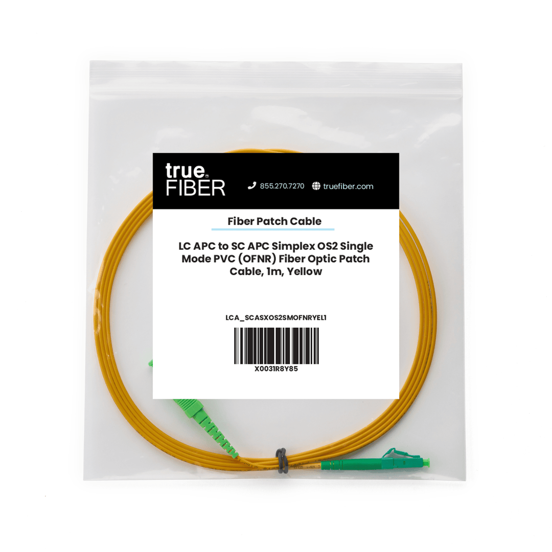 LC to SC APC Simplex OS2 | SM OFNR