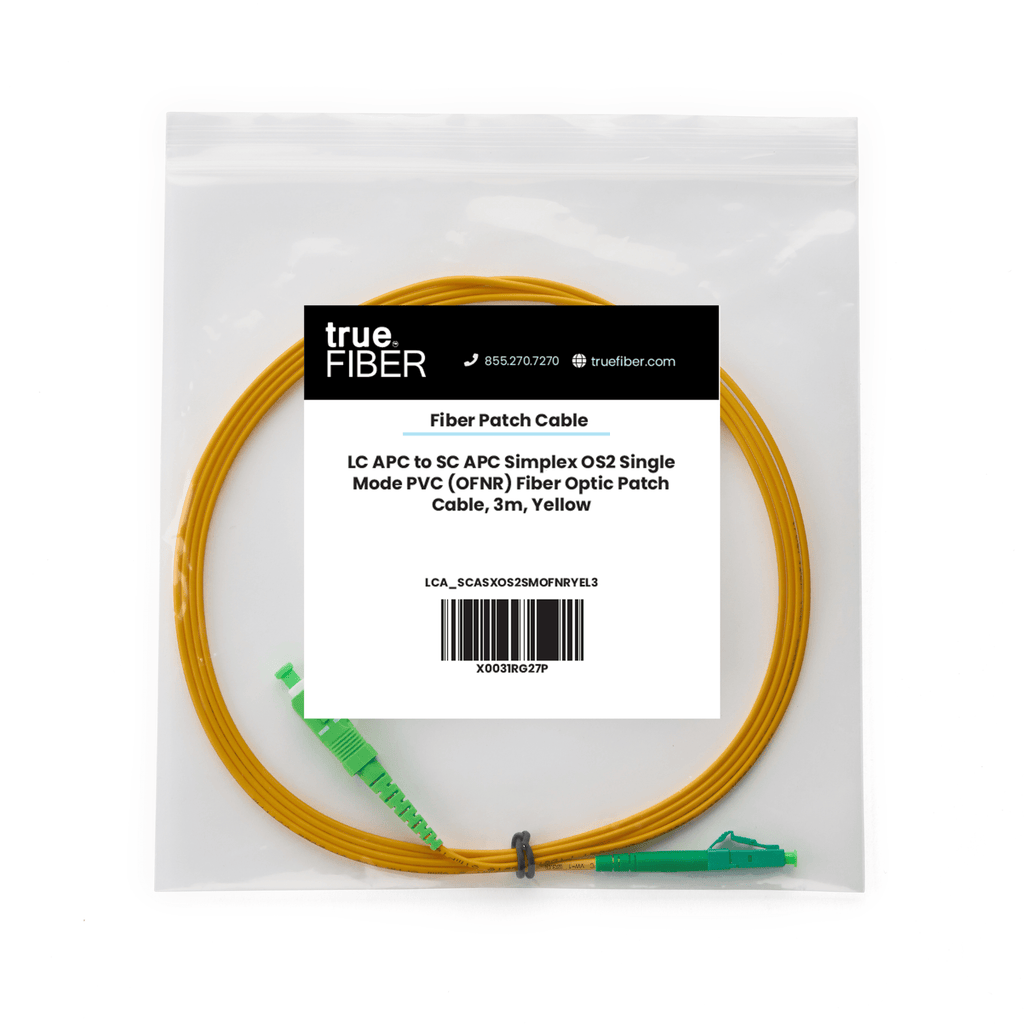 LC to SC APC Simplex OS2 | SM OFNR