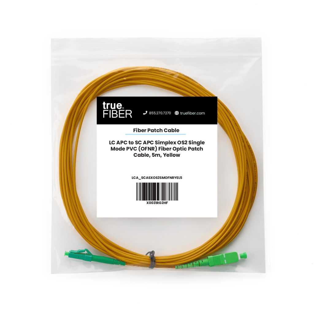 LC to SC APC Simplex OS2 | SM OFNR