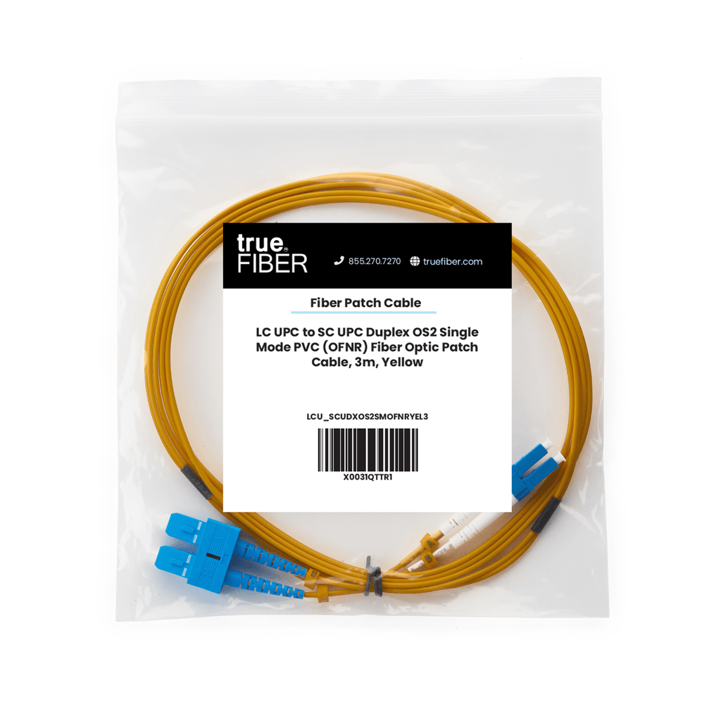 LC to SC UPC Duplex OS2 | SM OFNR