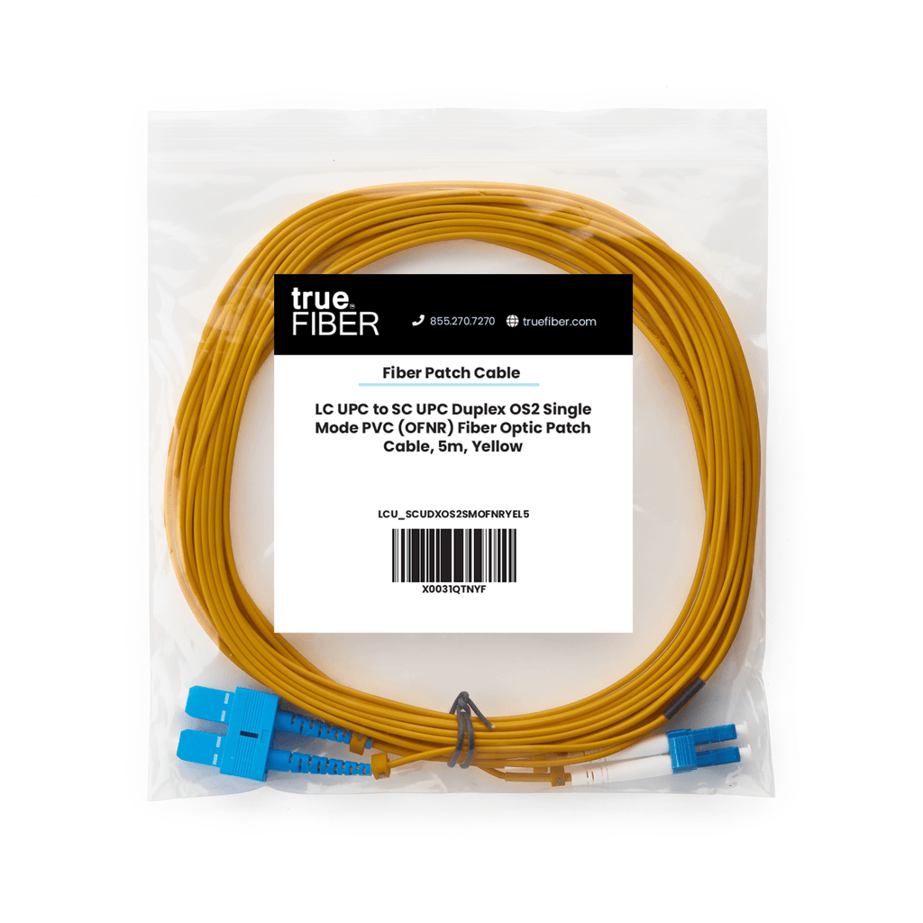 LC to SC UPC Duplex OS2 | SM OFNR