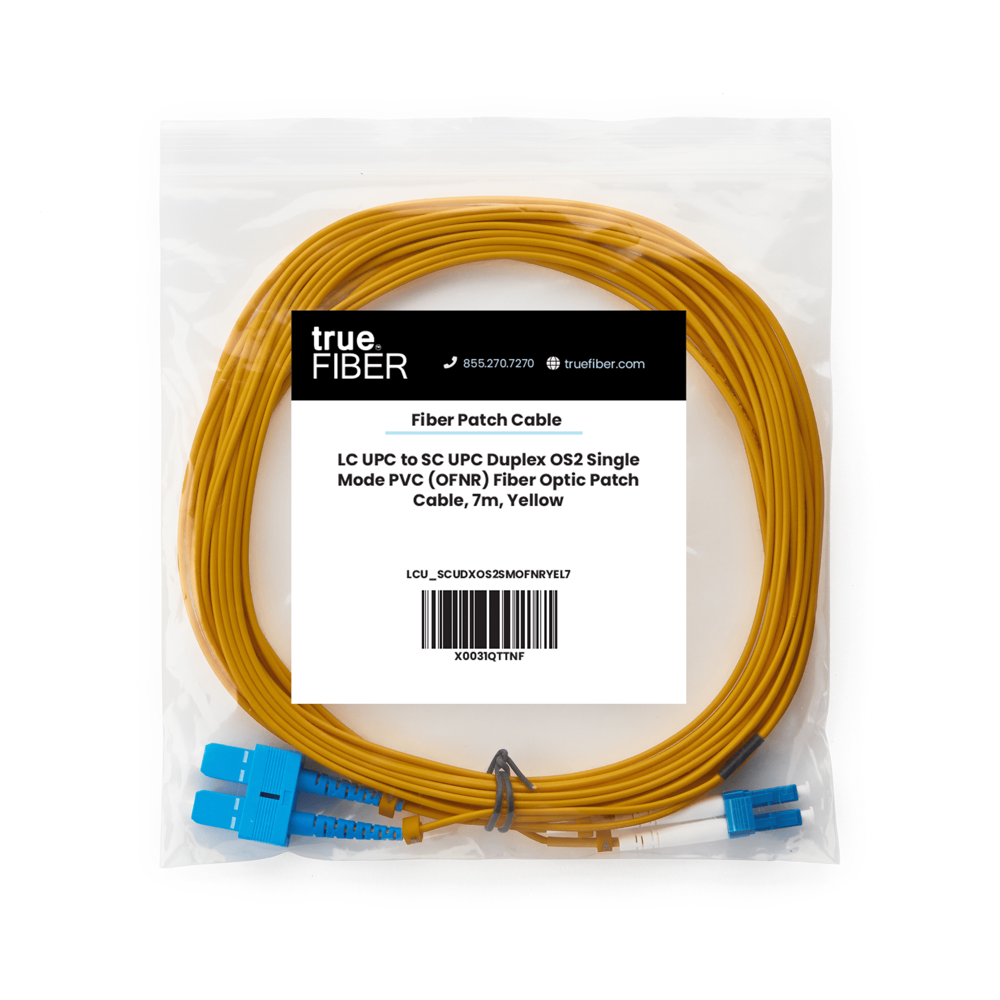 LC to SC UPC Duplex OS2 | SM OFNR