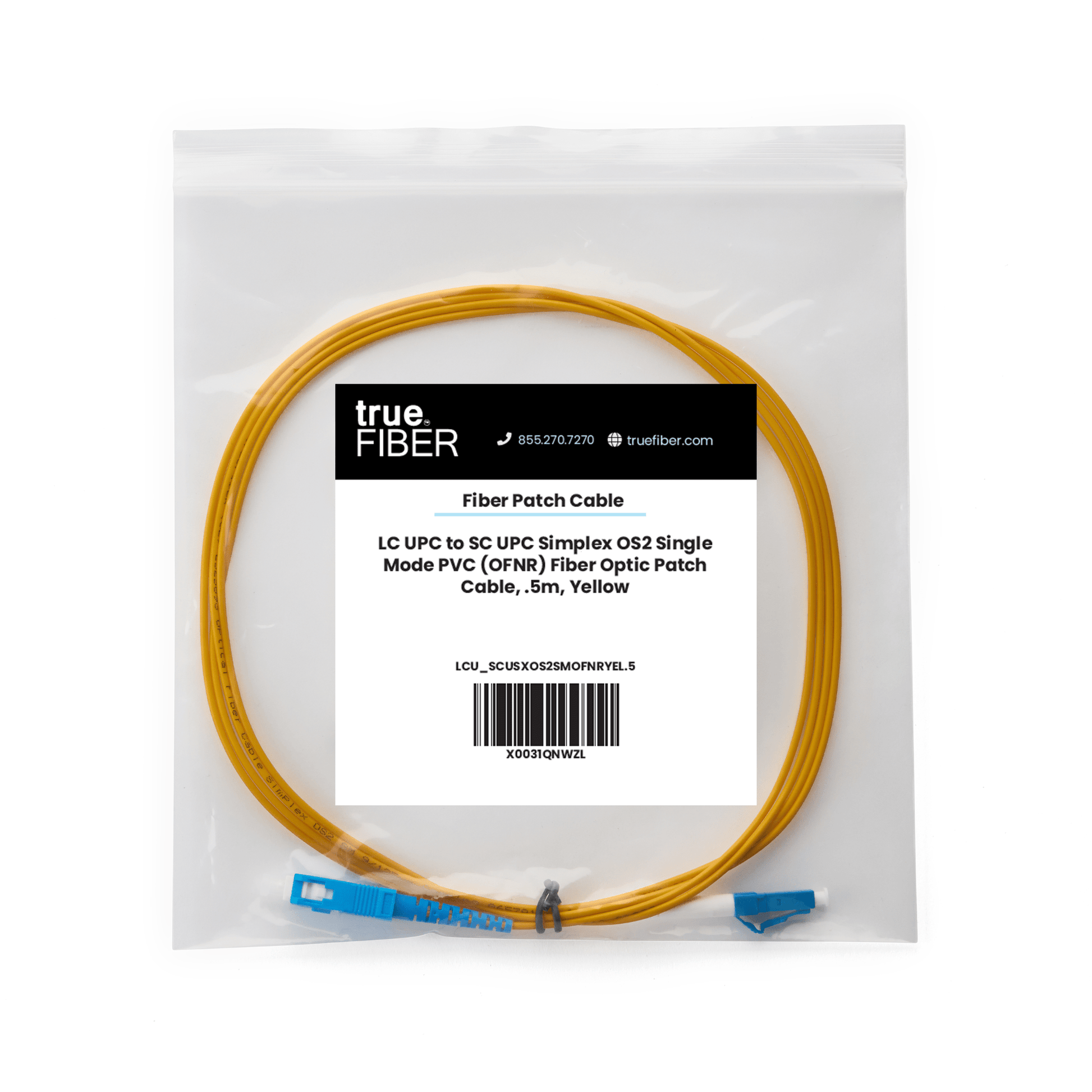 LC to SC UPC Simplex OS2 | SM OFNR