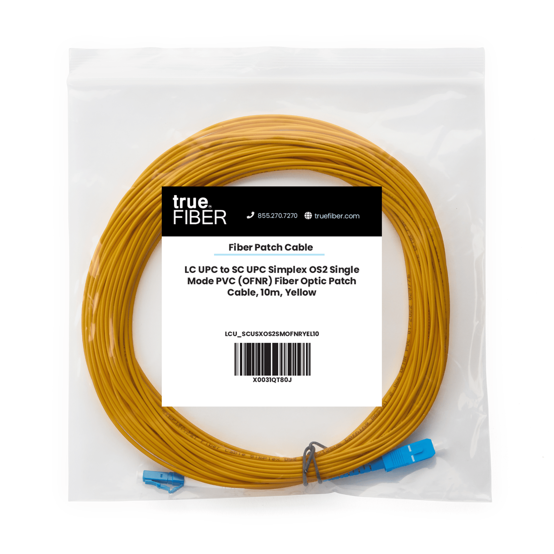 LC to SC UPC Simplex OS2 | SM OFNR