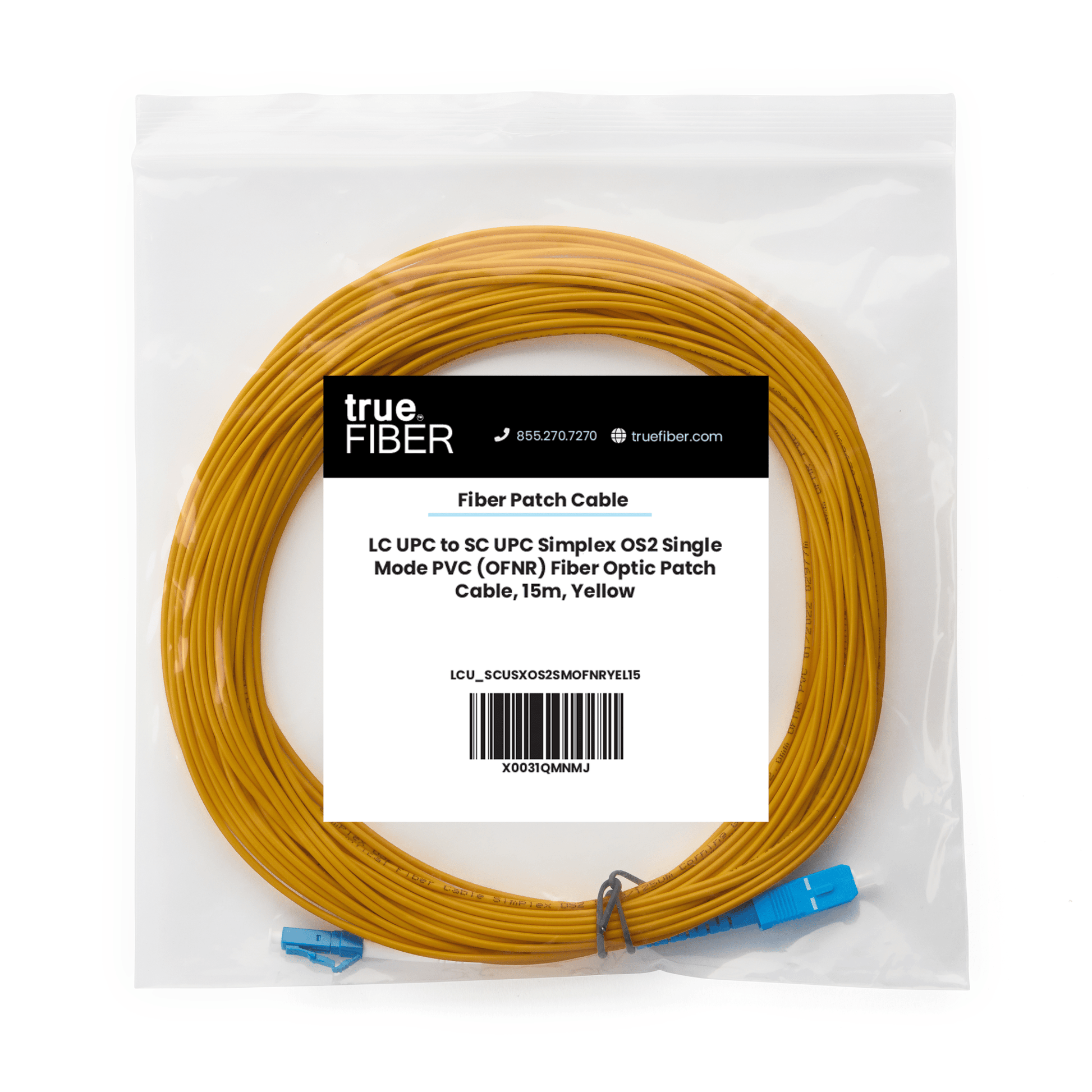 LC to SC UPC Simplex OS2 | SM OFNR