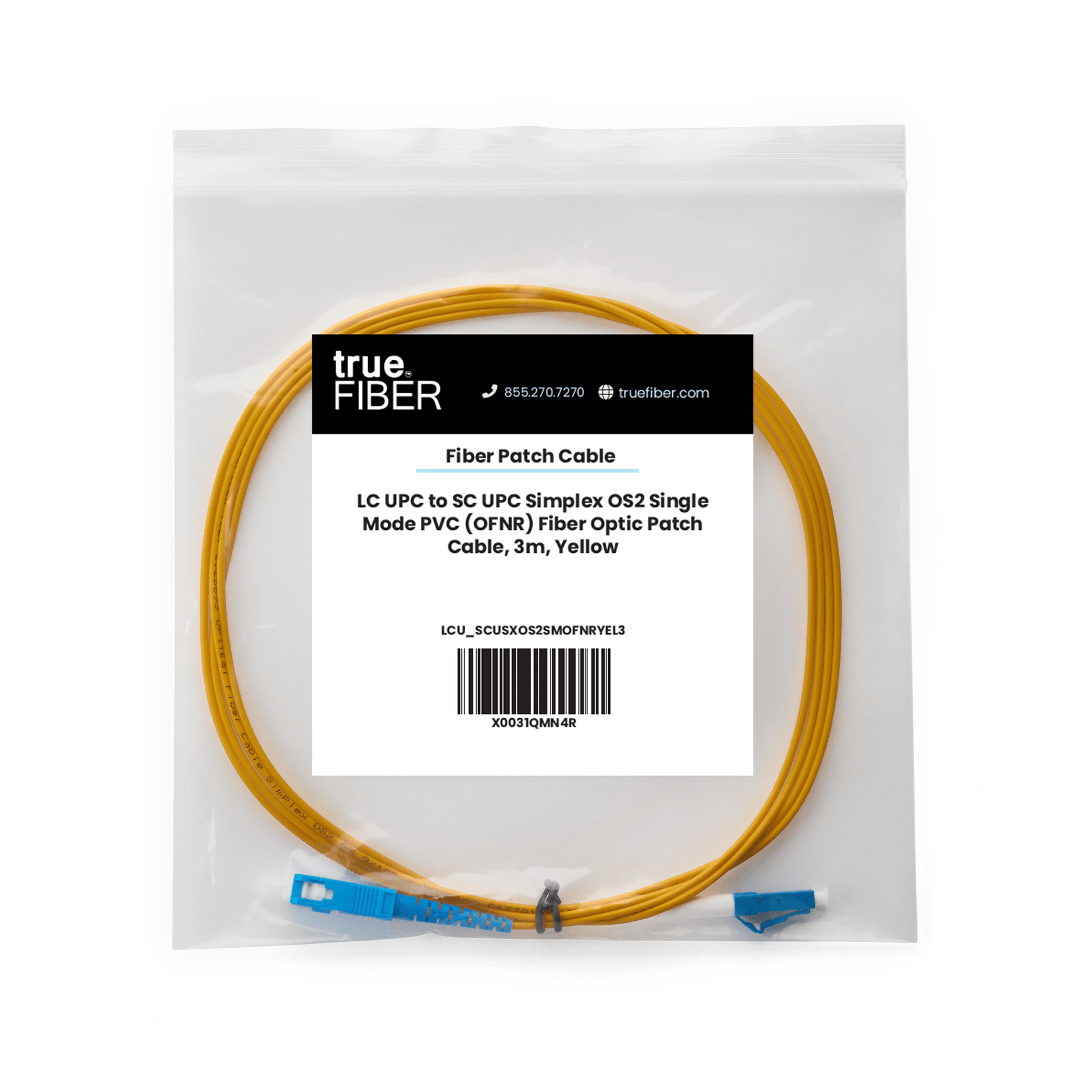 LC to SC UPC Simplex OS2 | SM OFNR