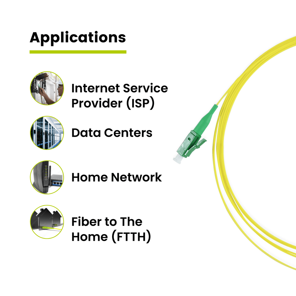 LC APC Simplex Fiber Pigtail OS2 | SM LSZH - 6 PACK