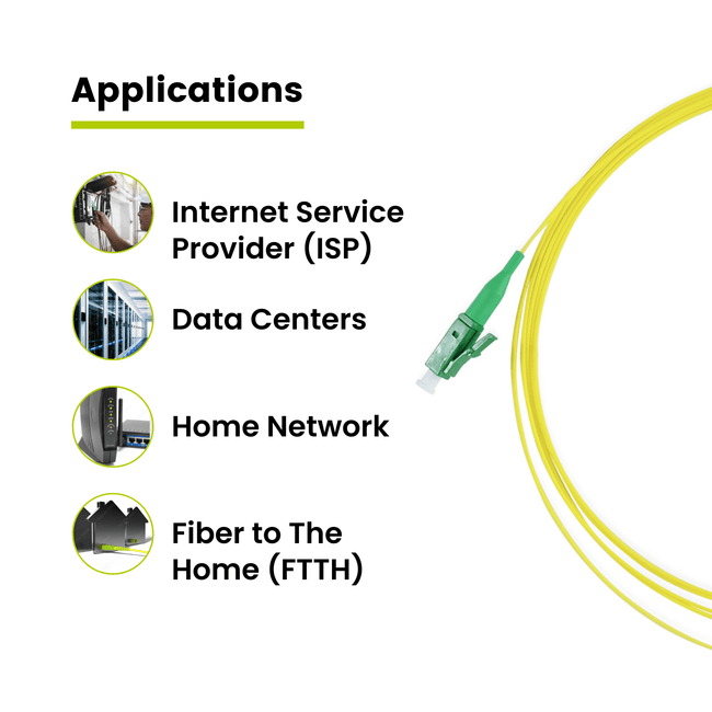 LC APC Simplex Fiber Pigtail OS2 | SM LSZH - 6 PACK