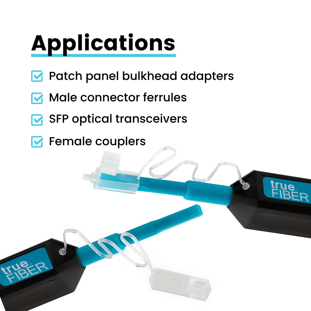 Click Cleaner trueCLEAN High-Quality LC/MU Click Cleaner 1.25mm | trueFIBER