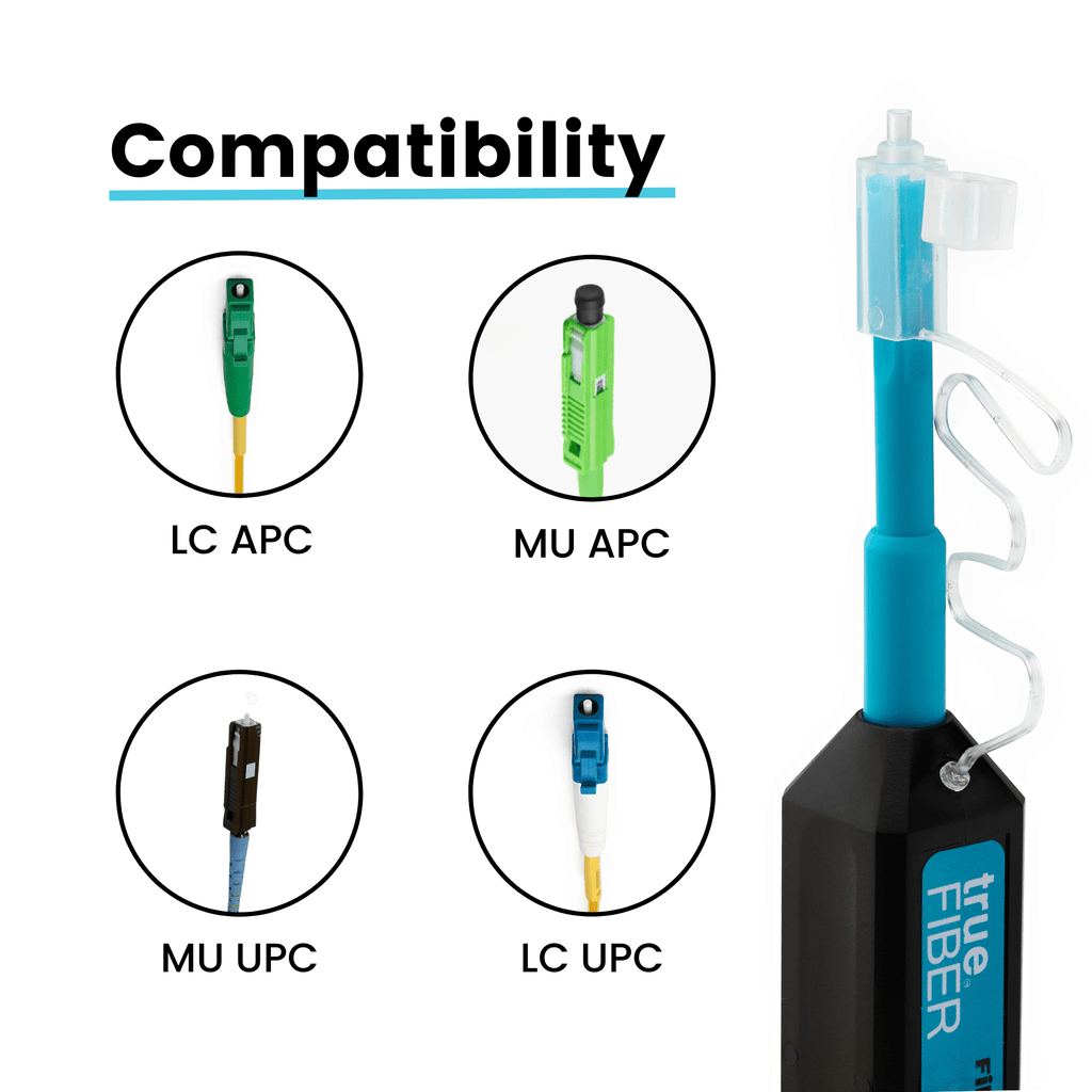 Click Cleaners trueCLEAN High-Quality LC/MU Click Cleaner 1.25mm | trueFIBER