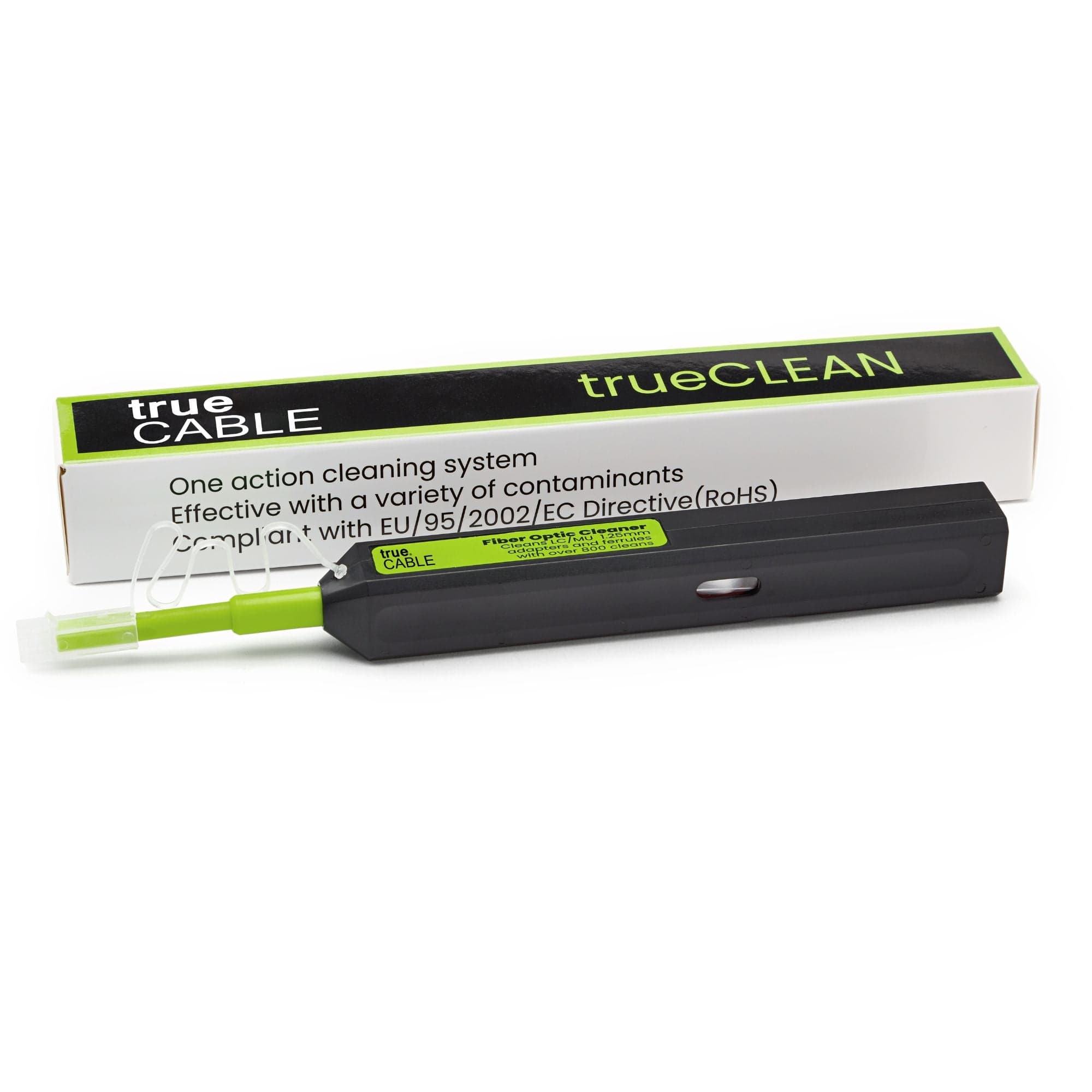 Click Cleaners trueCLEAN High-Quality LC/MU Click Cleaner 1.25mm | trueCABLE