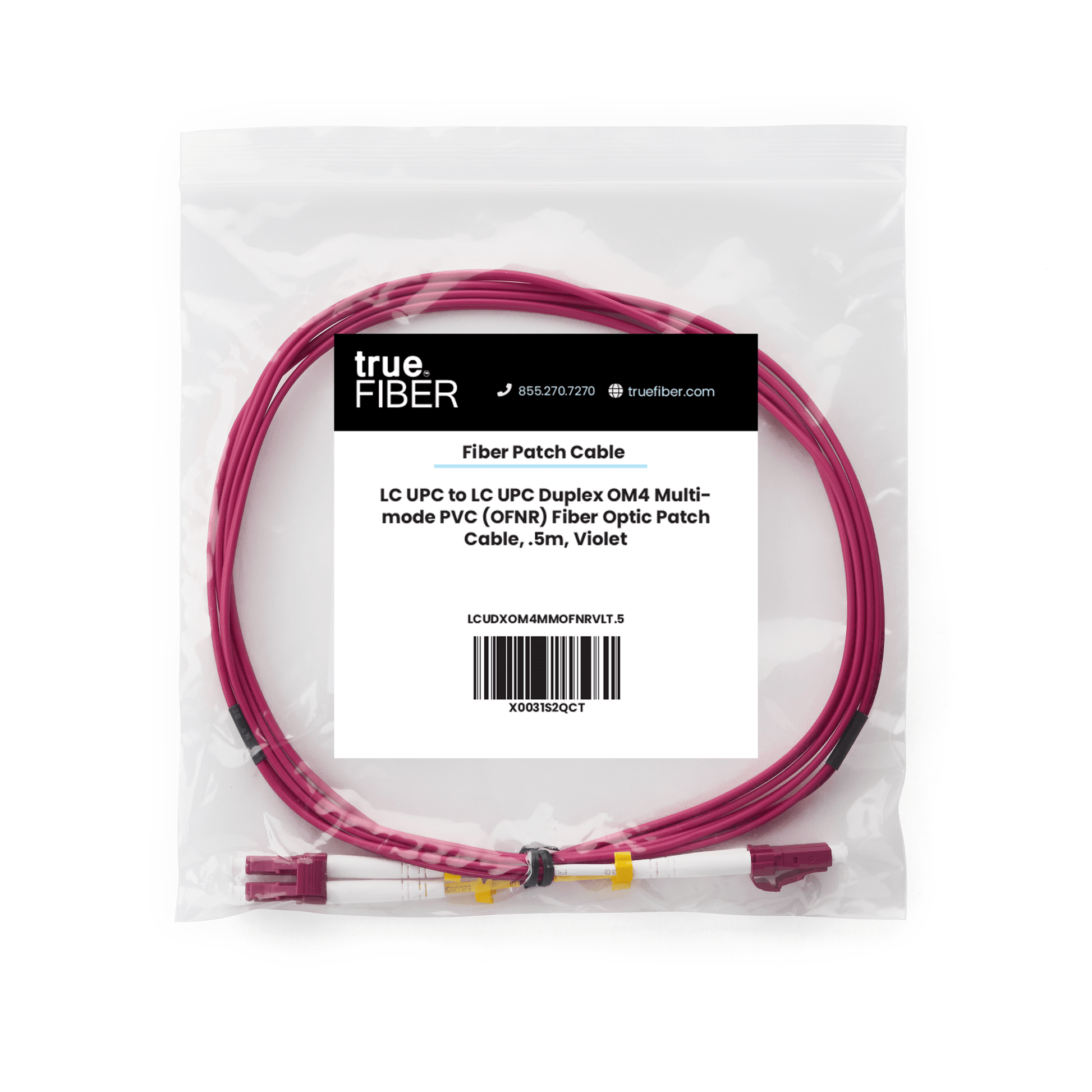 LC to LC UPC Duplex OM4 | MM OFNR