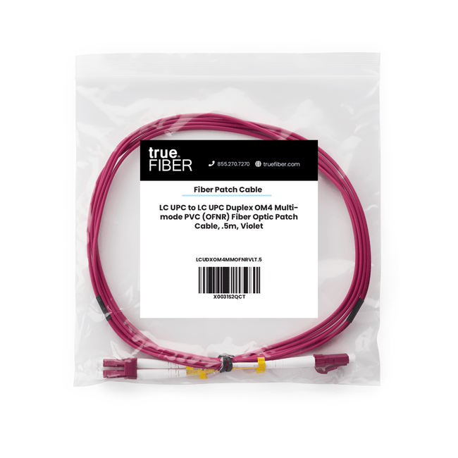 LC to LC UPC Duplex OM4 | MM OFNR