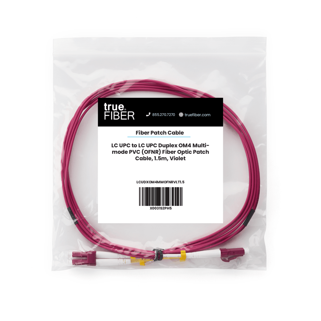 LC to LC UPC Duplex OM4 | MM OFNR