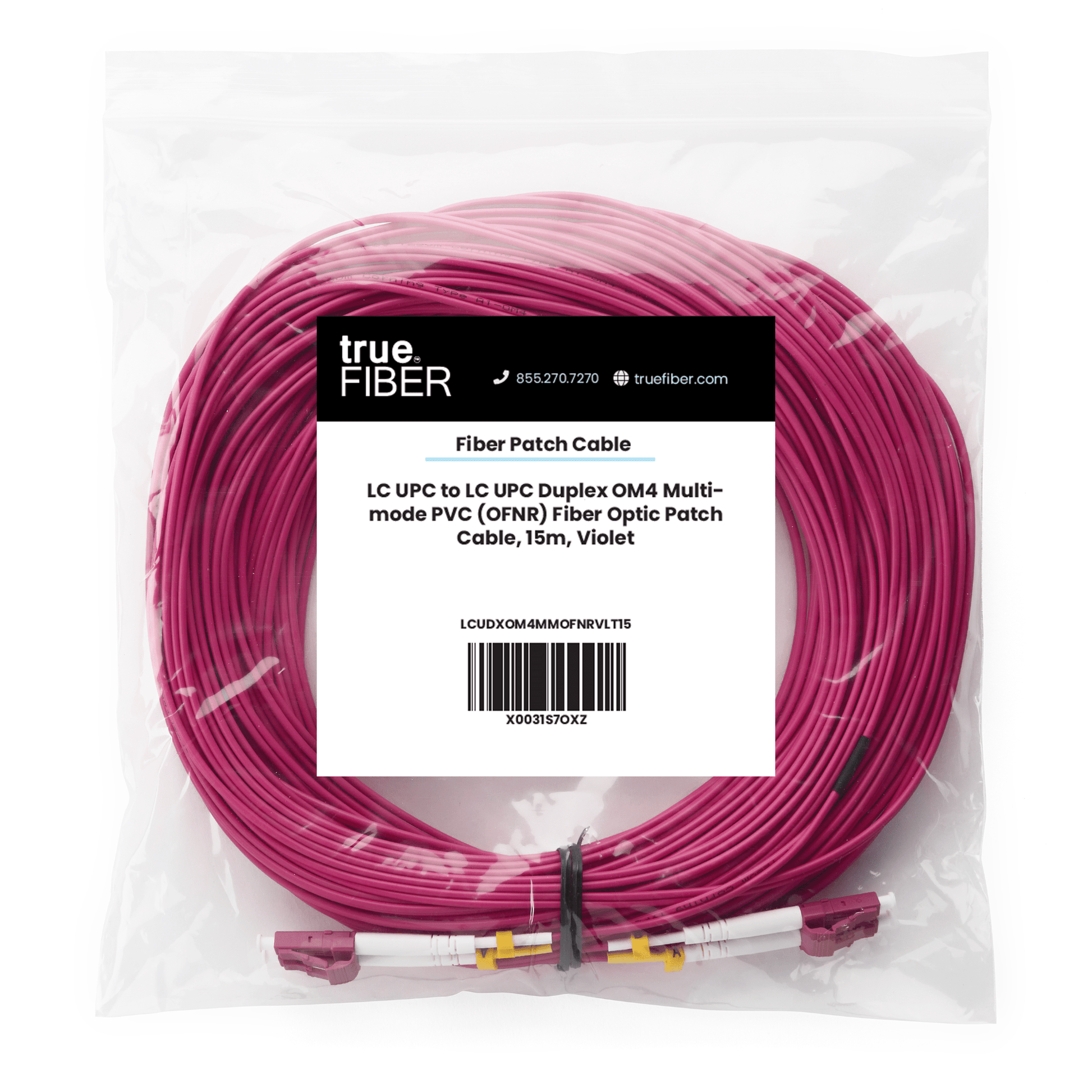 LC to LC UPC Duplex OM4 | MM OFNR