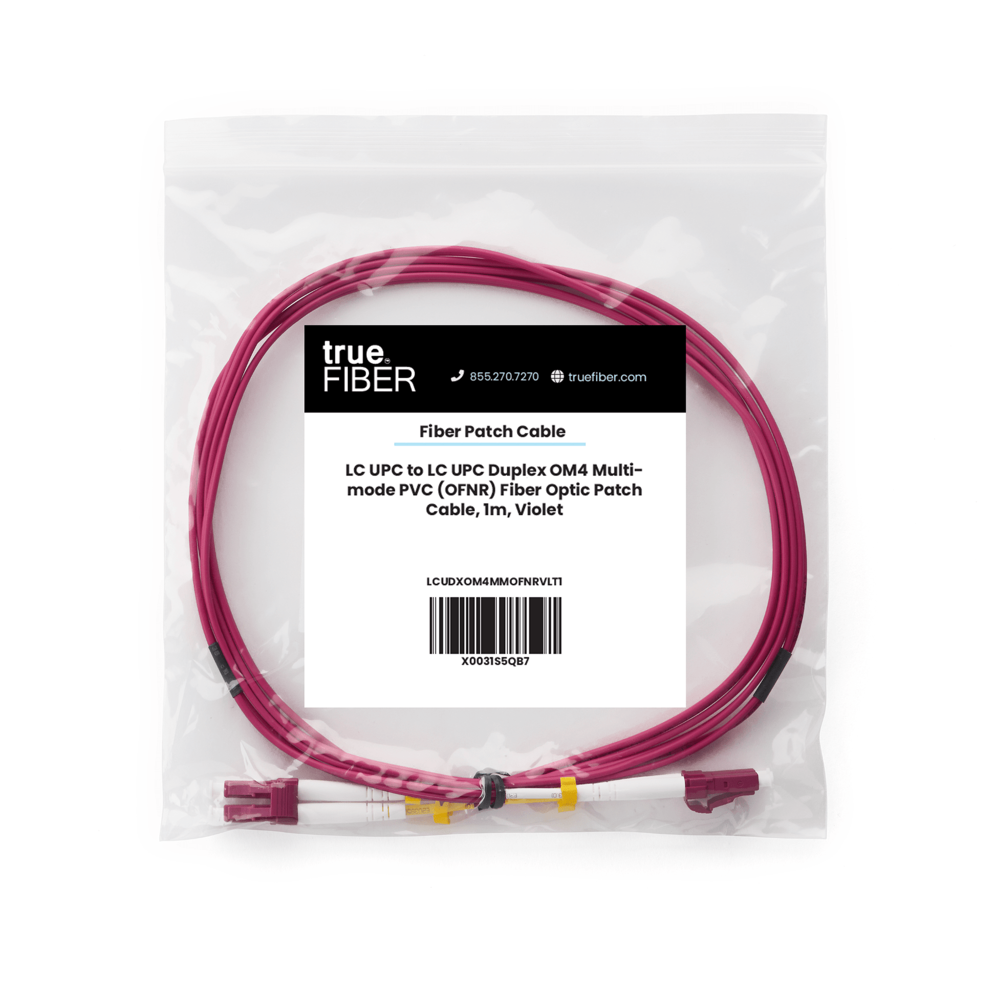 LC to LC UPC Duplex OM4 | MM OFNR