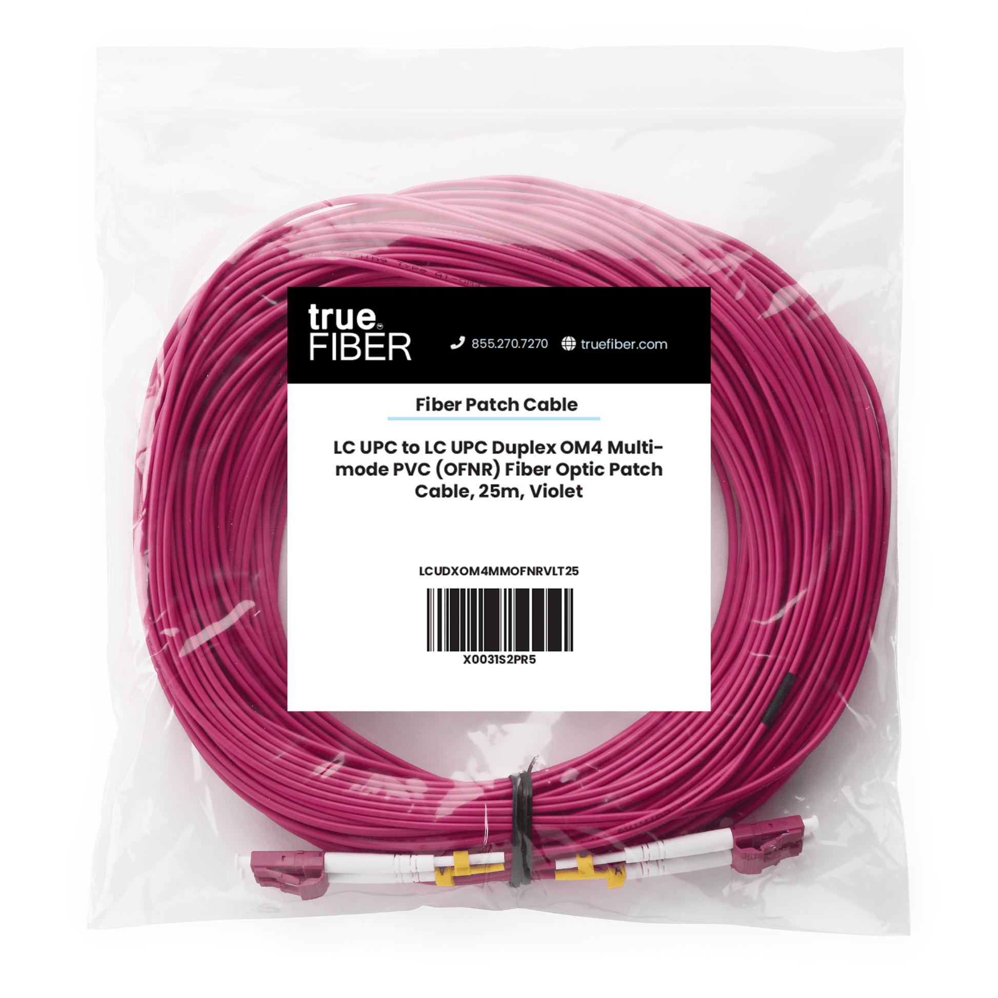 LC to LC UPC Duplex OM4 | MM OFNR