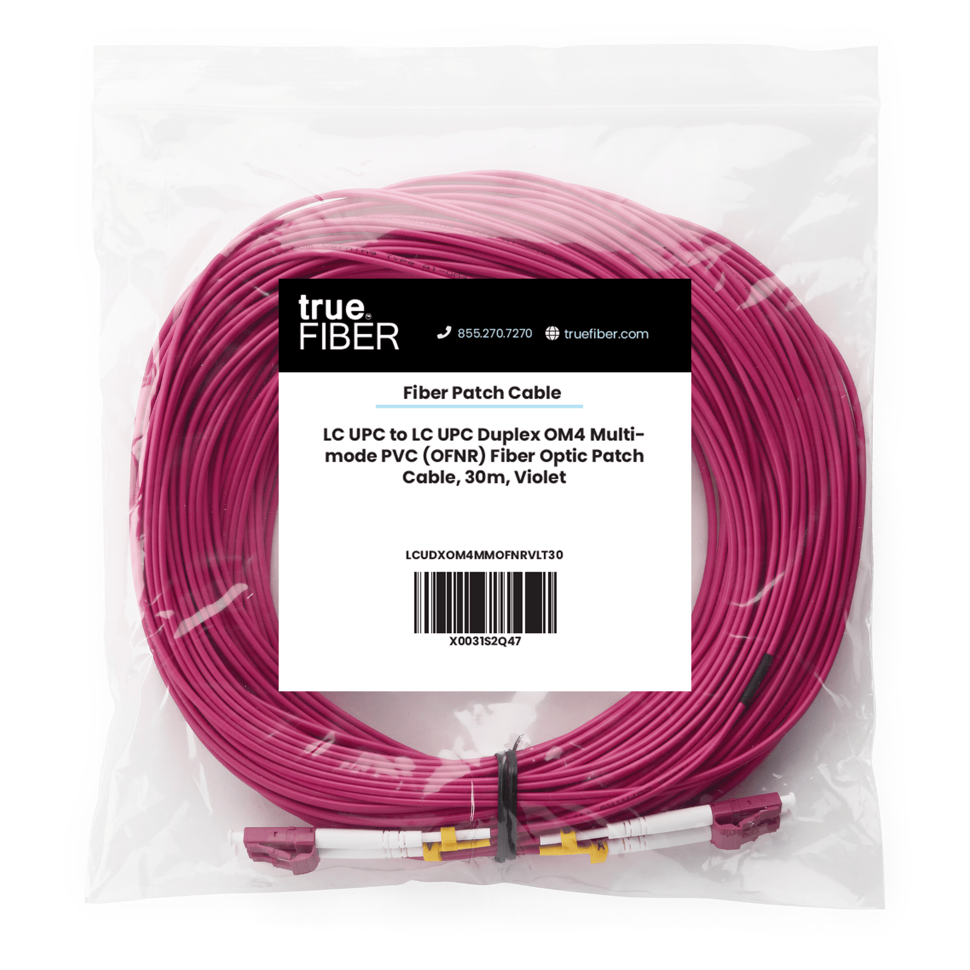 LC to LC UPC Duplex OM4 | MM OFNR